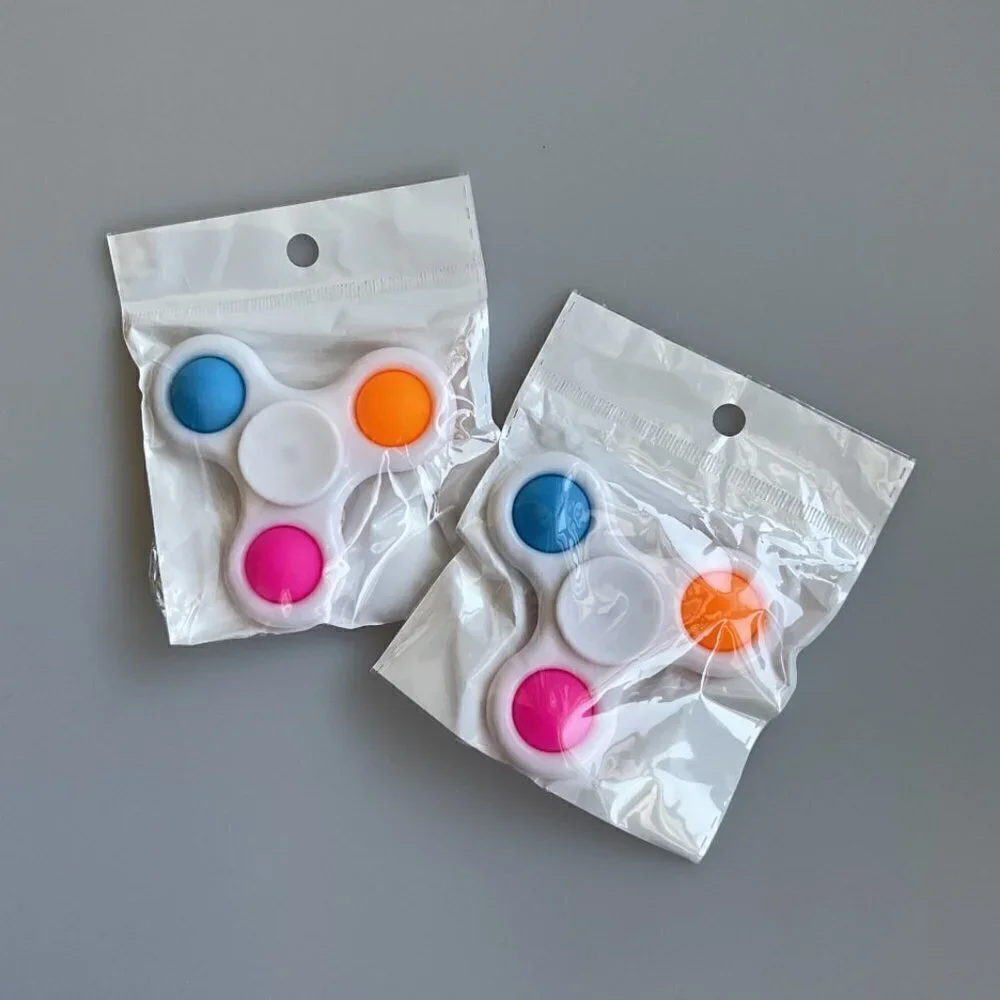 2 PACK FIDGET SIMPLE DIMPLE  POPPER TOY